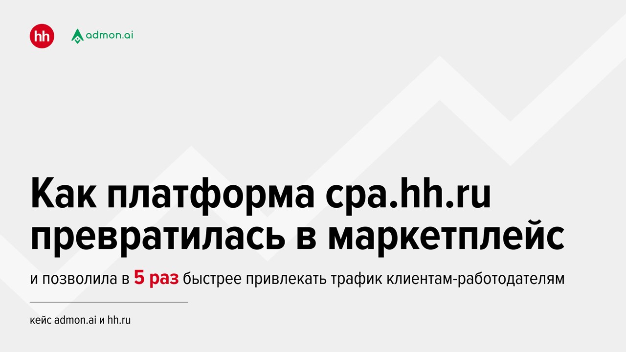 Картинка Кейс Admon.ai и hh.ru: как с помощью партнерской платформы увеличить количество откликов на вакансии в пять раз