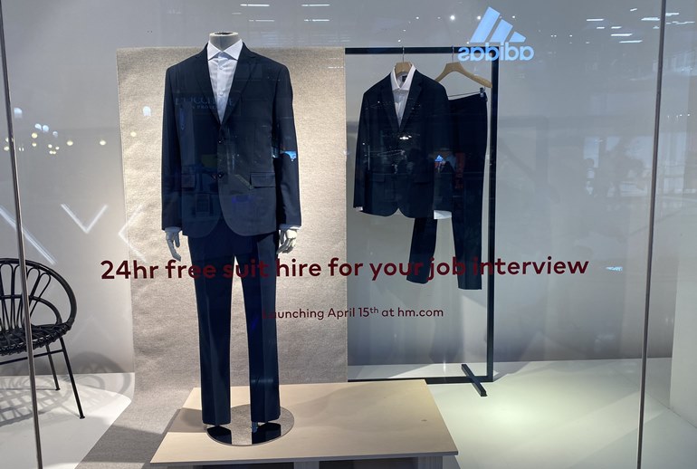 Картинка H&M бесплатно сдаcт в аренду на сутки костюмы для собеседования