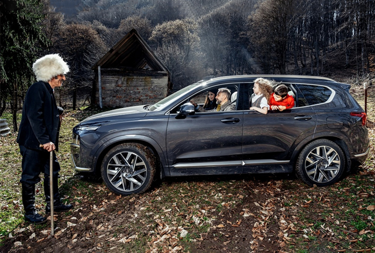 Картинка Приключения Hyundai Santa Fe на Кавказе