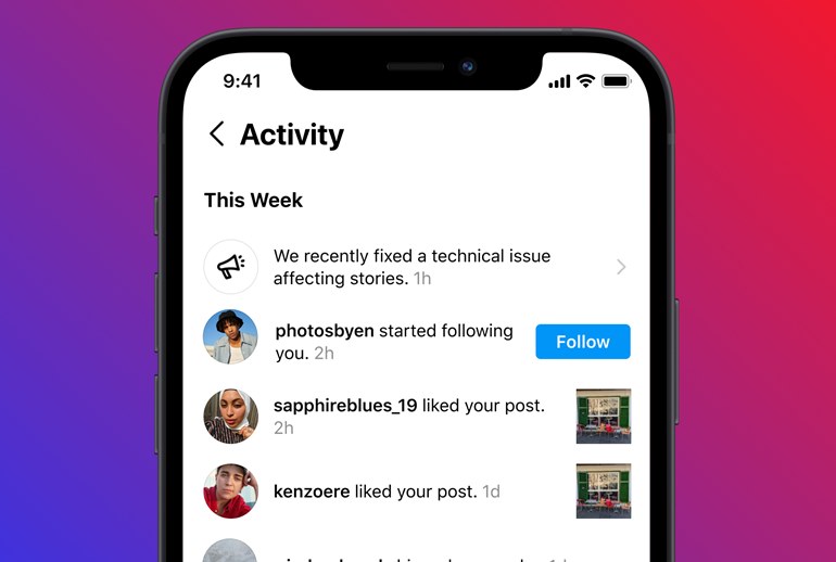 Картинка Instagram начнет присылать уведомления во время массовых сбоев