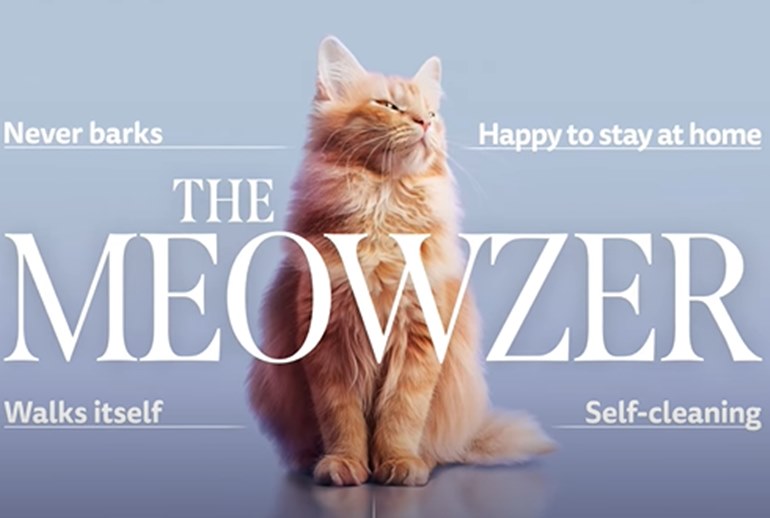 Картинка Whiskas показал пса «Мяузера» — он не лает, и его не надо выгуливать