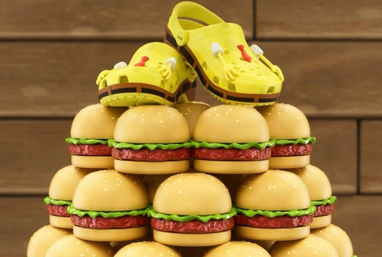 Картинка Сабо Crocs оказались в мире Бикини Боттом