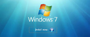 Картинка Windows 7 шагает по планете