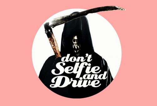 Картинка В Instagram поклонников селфи за рулем напугали смертью с косой