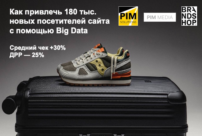 Картинка Кейс PIM.Data, PIM Media и Brandshop: как привлечь 180 тыс. посетителей сайта с помощью Big Data 