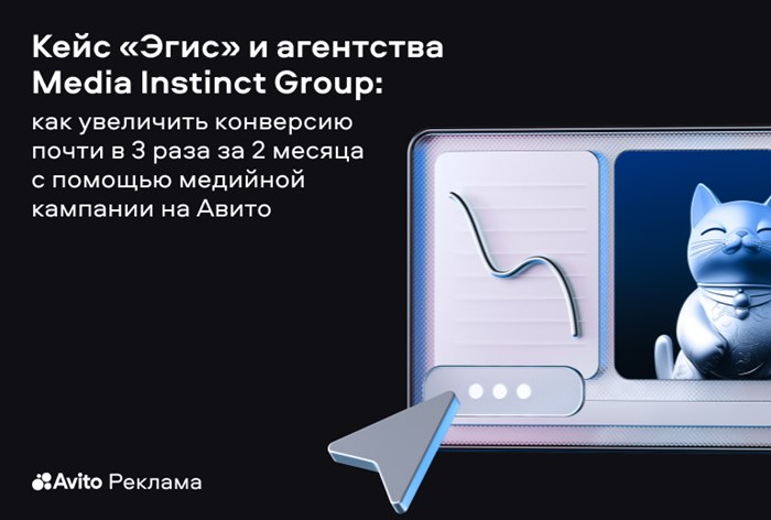 Картинка Кейс «Эгис» и агентства Media Instinct Group: как увеличить конверсию почти в 3 раза за 2 месяца с помощью медийной кампании на «Авито»