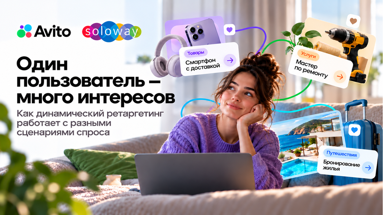 Картинка Кейс «Авито» и Soloway: как динамический ретаргетинг работает с разными сценариями спроса