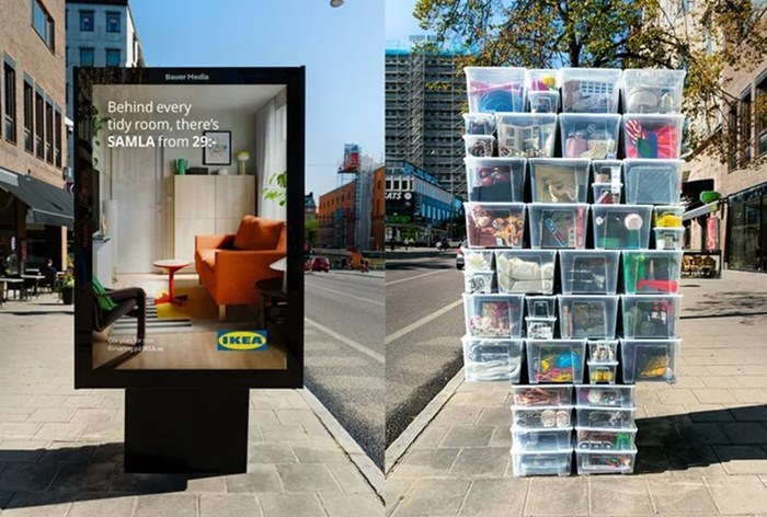 Изображение к IKEA показала обратную сторону дома в рекламе контейнеров Samla