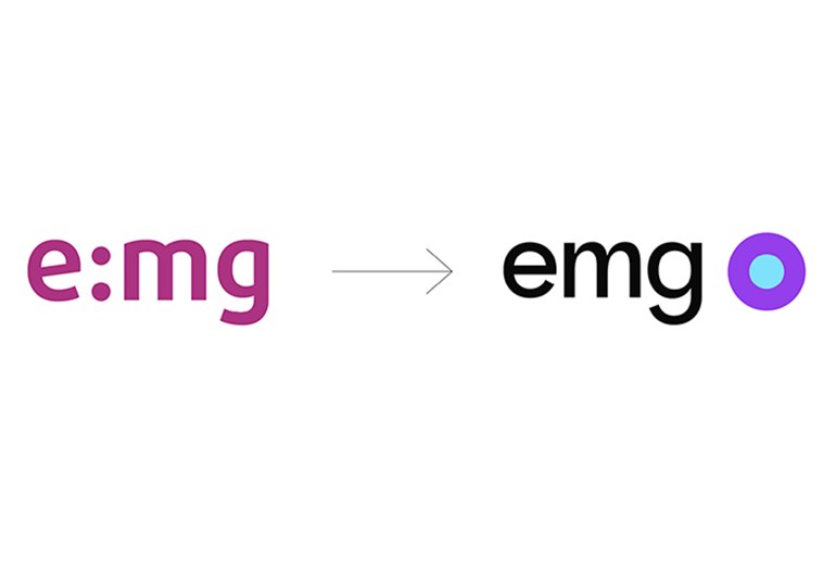 Картинка к emg обновляет логотип и фирменный стиль