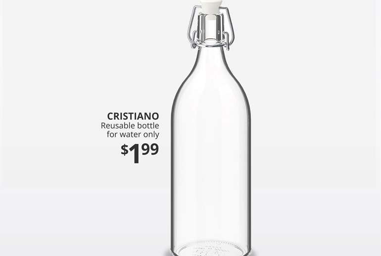 Картинка Ikea посвятила бутылку для воды Криштиану Роналду 