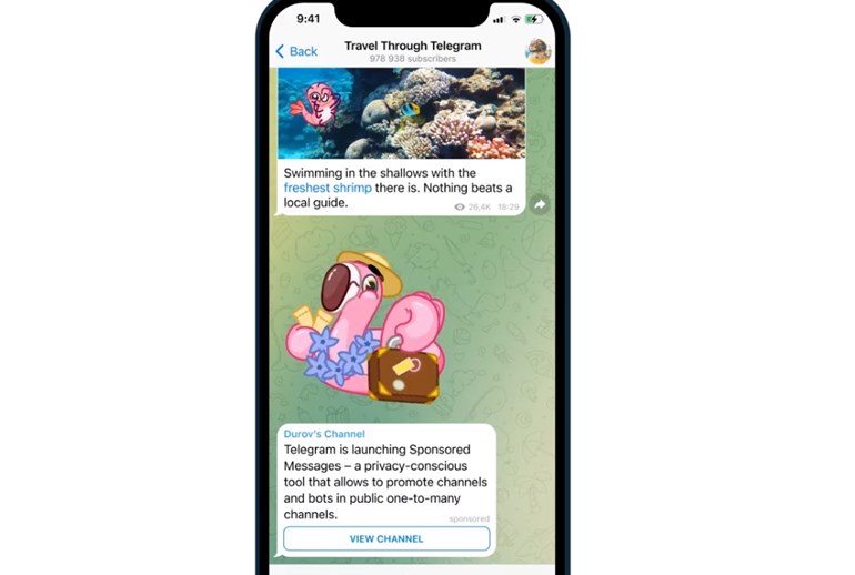 Картинка к Telegram представил рекламную платформу