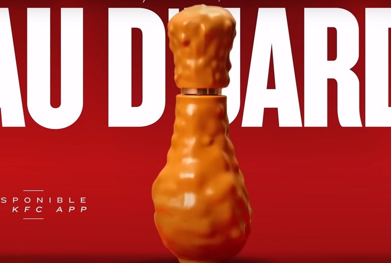 Картинка KFC представил парфюм в виде куриного бедра 