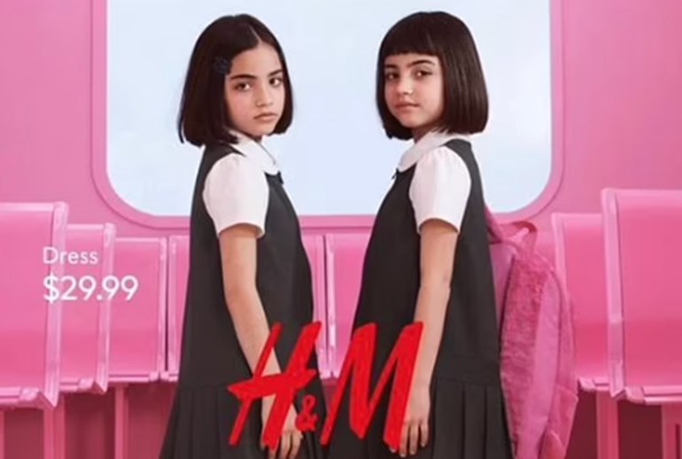 Картинка H&M удалил рекламу после обвинения в сексуализации девочек