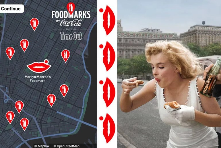 Картинка Мэрилин Монро вновь пьет Coca-Cola на улицах Нью-Йорка