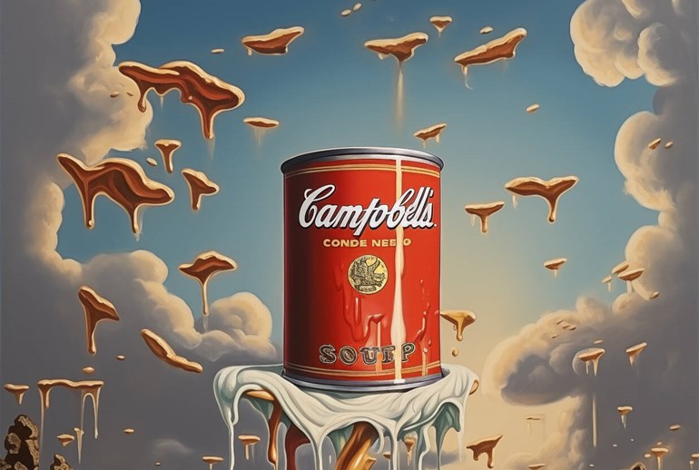 Картинка Возвращение к Энди Уорхолу: Campbell добавила нейростиля к банкам с супом 