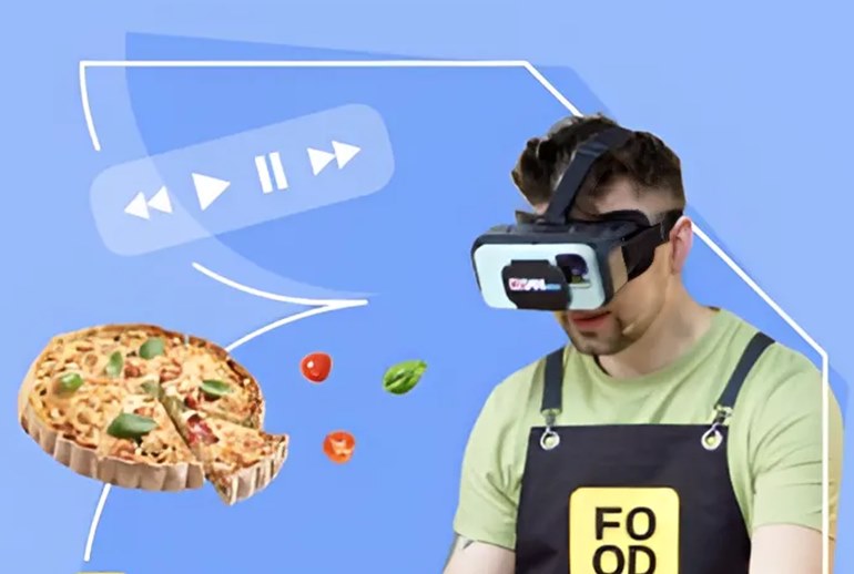 Картинка Шеф-повар Food.ru приготовил еду в имитирующих нарушение зрения VR-очках