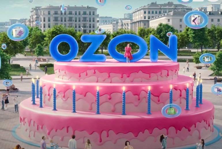 Картинка Ozon представил первый рекламный ролик с Мариной Кравец