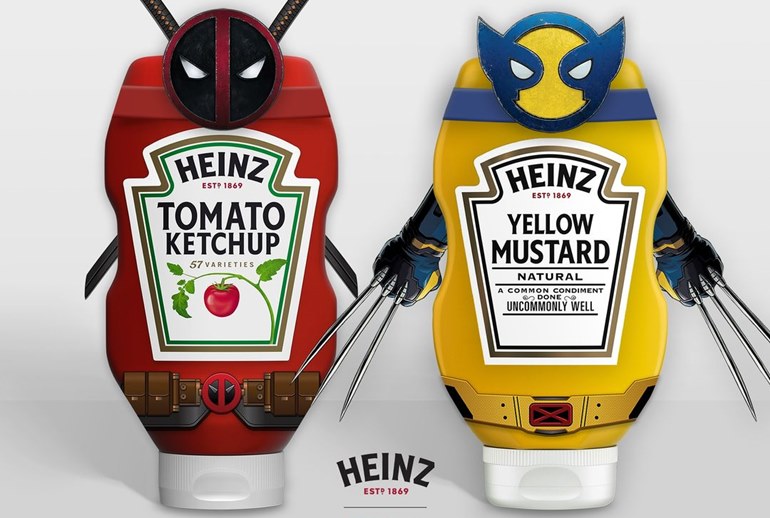 Картинка Дэдпул и Росомаха стали кетчупом и горчицей Heinz