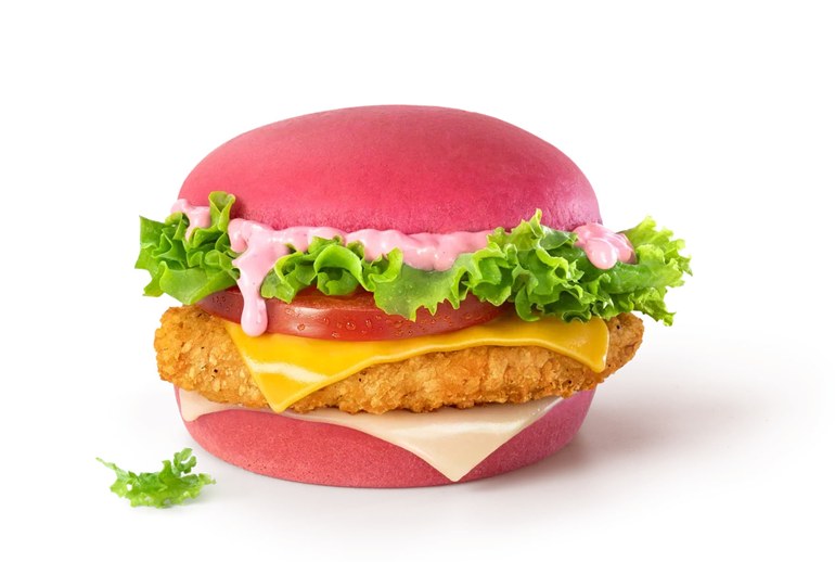 Картинка Розовый бургер в стиле Hello Kitty появился во «Вкусно — и точка»