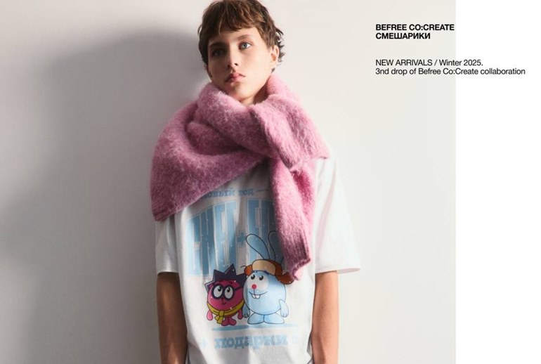 Картинка Befree выпустил новогоднюю коллекцию со «Смешариками»