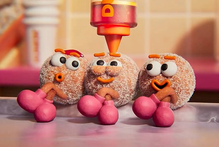 Картинка Мини-пончики Dunkin обрели новую жизнь в новогодней рекламе