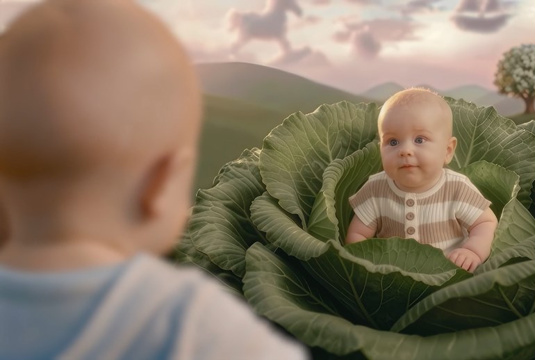 Картинка ИИ-дети устроили кастинг будущим родителям в ролике «Национальных приоритетов»