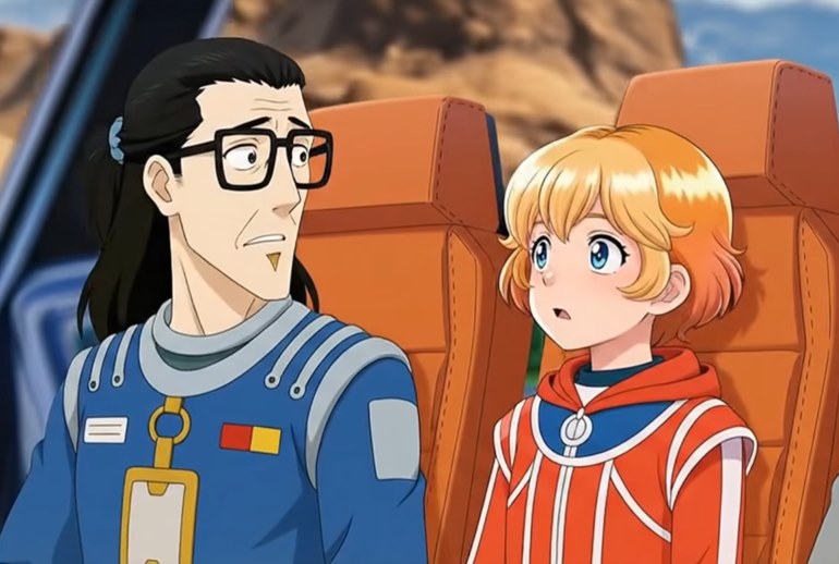 Картинка Алиса из «Тайны третьей планеты» стала героиней мультфильма от «Гигачата»