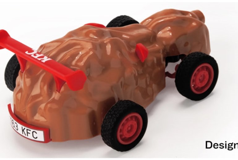 Картинка KFC создал радиоуправляемую машинку в виде куриной ножки