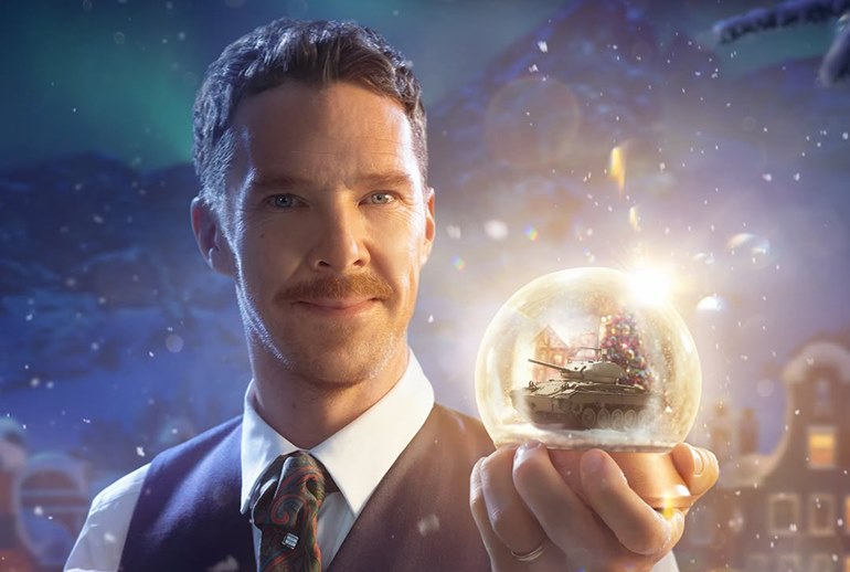 Картинка Бенедикт Камбербэтч провел сеанс психотерапии ради World of Tanks и Рождества