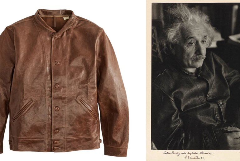 Картинка Levi’s воссоздал кожаную куртку Альберта Эйнштейна