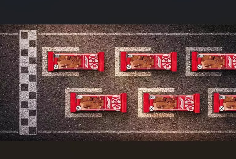 Картинка KitKat отлил из шоколада первый гоночный болид для «Формулы-1»