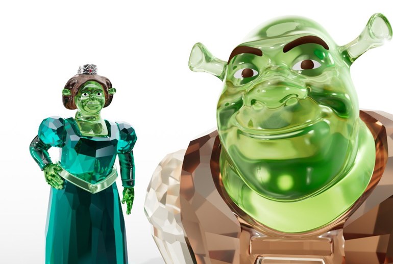 Картинка Шрек засиял кристаллами от Swarovski 