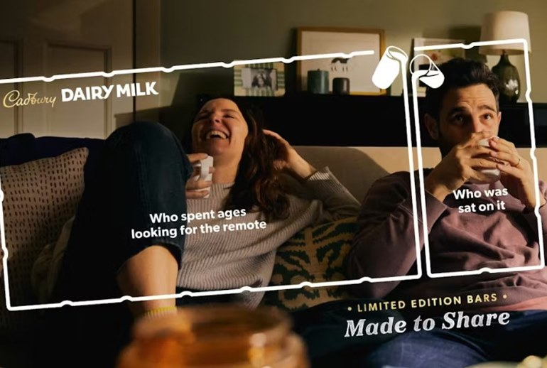 Картинка Cadbury заменил продукт на сцены жизни в наружной рекламе