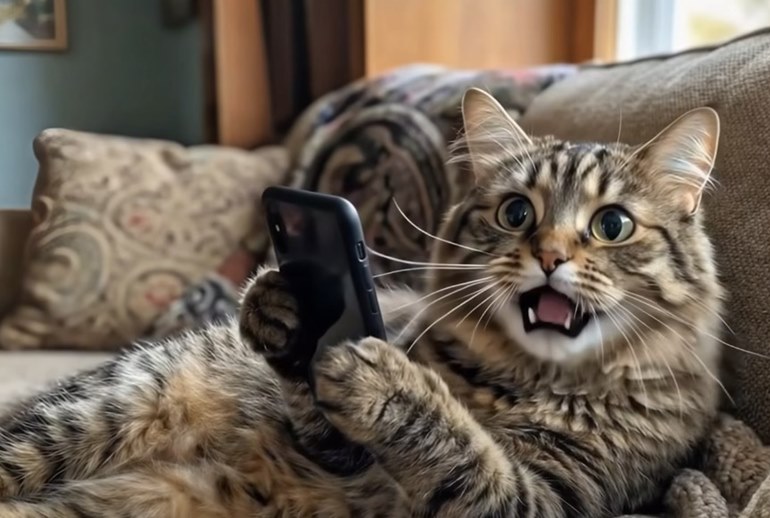 Картинка Кошачьи страсти, нейросети и миллионы просмотров: как ИИ-драмы с животными захватили соцсети