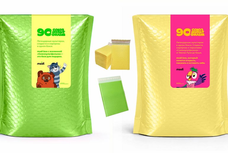 Картинка Modi разместил Матроскина и Винни-Пуха на боксах в честь юбилея «Союзмультфильма»