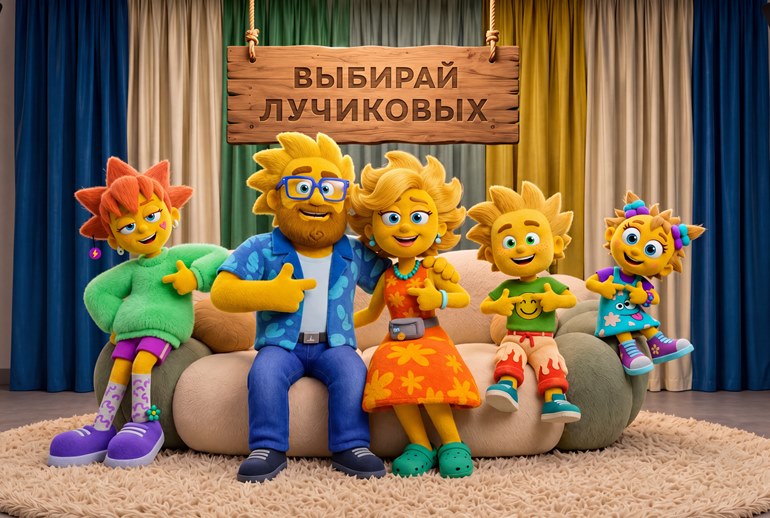 Картинка ИИ создал маскотов для телеканала «Солнце»