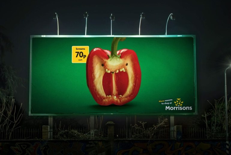 Картинка Morrisons изобразил «ужасающие» овощи в рекламе к Хэллоуину 