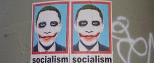 Картинка В Лос-Анджелесе появились плакаты с Обамой в образе Джокера