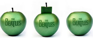 Картинка Beatles упаковали в яблочко