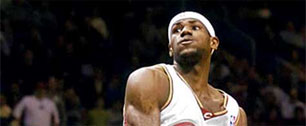 Картинка Knicks используют Леброна Джеймса для контекстной рекламы