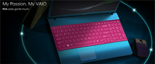 Картинка Sony предлагает пользователям подбирать цвет к ноутбуку