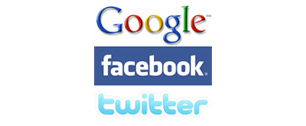 Картинка Facebook, Google и Twitter собирают байки о себе