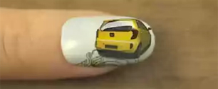 Картинка Kia - первая в мире реклама на ногтях