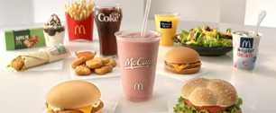 Картинка В McDonald’s  калорийная еда?  Уже нет! Новое олимпийское меню.  Не более 400 калорий!