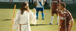 Картинка Иисус Христос рекламирует честный футбол