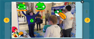Картинка Samsung Smart TV и «Angry Birds» – игра зовет