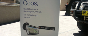 Картинка Samsung затроллила Apple Maps