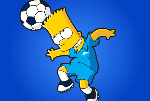 Картинка Барт Симпсон сыграет за «Зенит» 