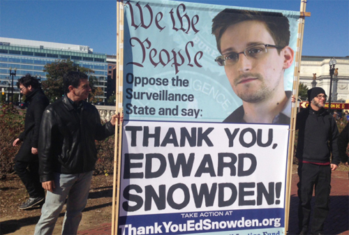 Картинка Сноудена разрекламируют в Вашингтоне  