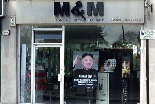 Картинка Реклама лондонской парихмахерской обидела Северную Корею